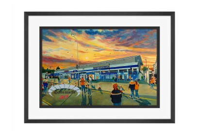 Kenilworth Road Stadium 'Going to the Match' Fine Art Print - Luton Town FC